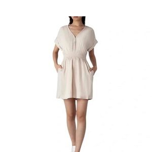 Abercrombie & Fitch Smocked Waist Mini Dress